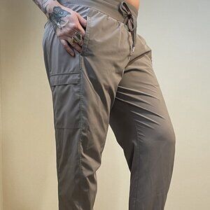 Beige Grey Active Pants workout stretch pants Joggers